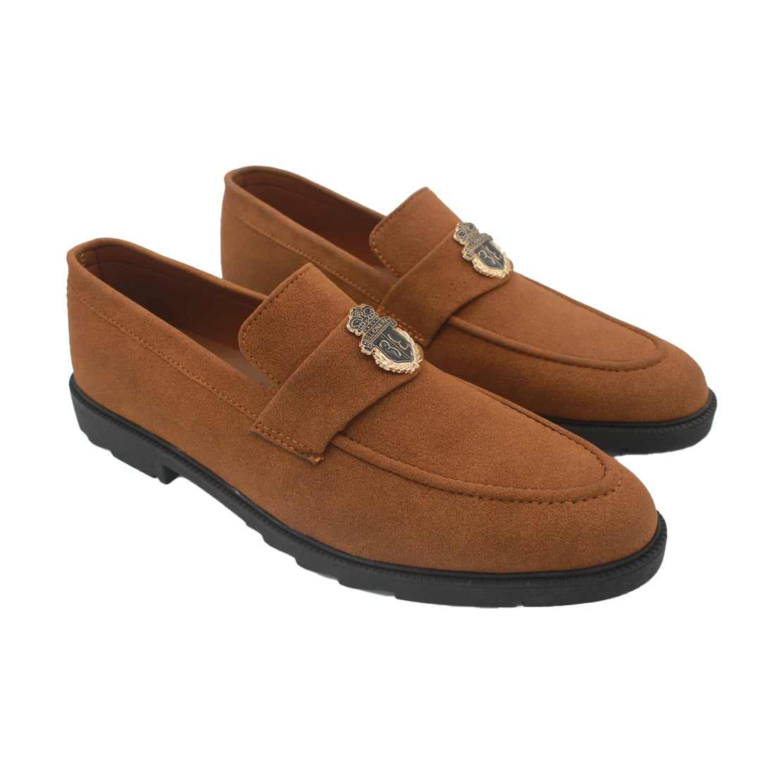 Mustard Suede Loafers SV-334