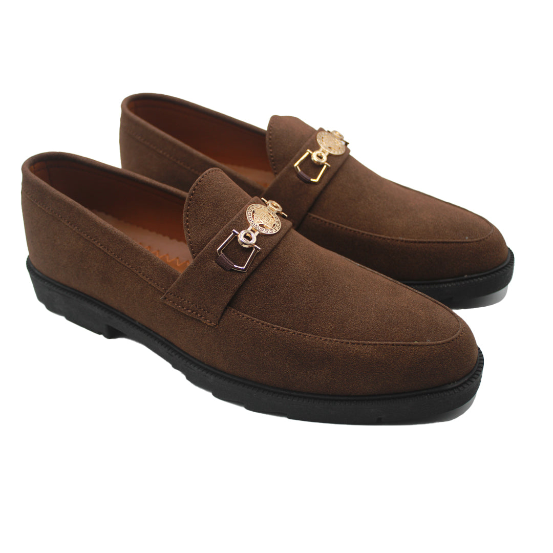 Brown Suede Loafers SV-333