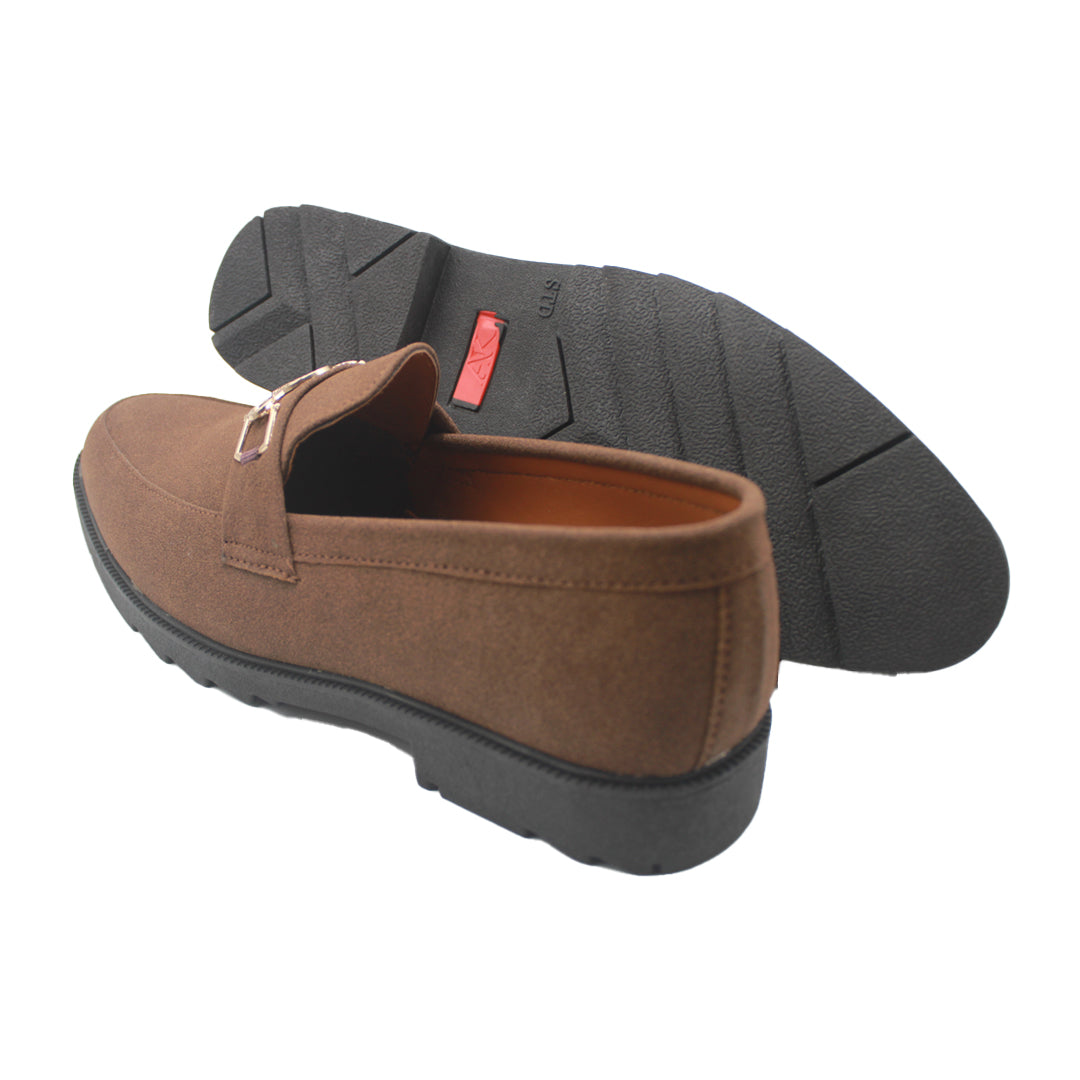 Brown Suede Loafers SV-333