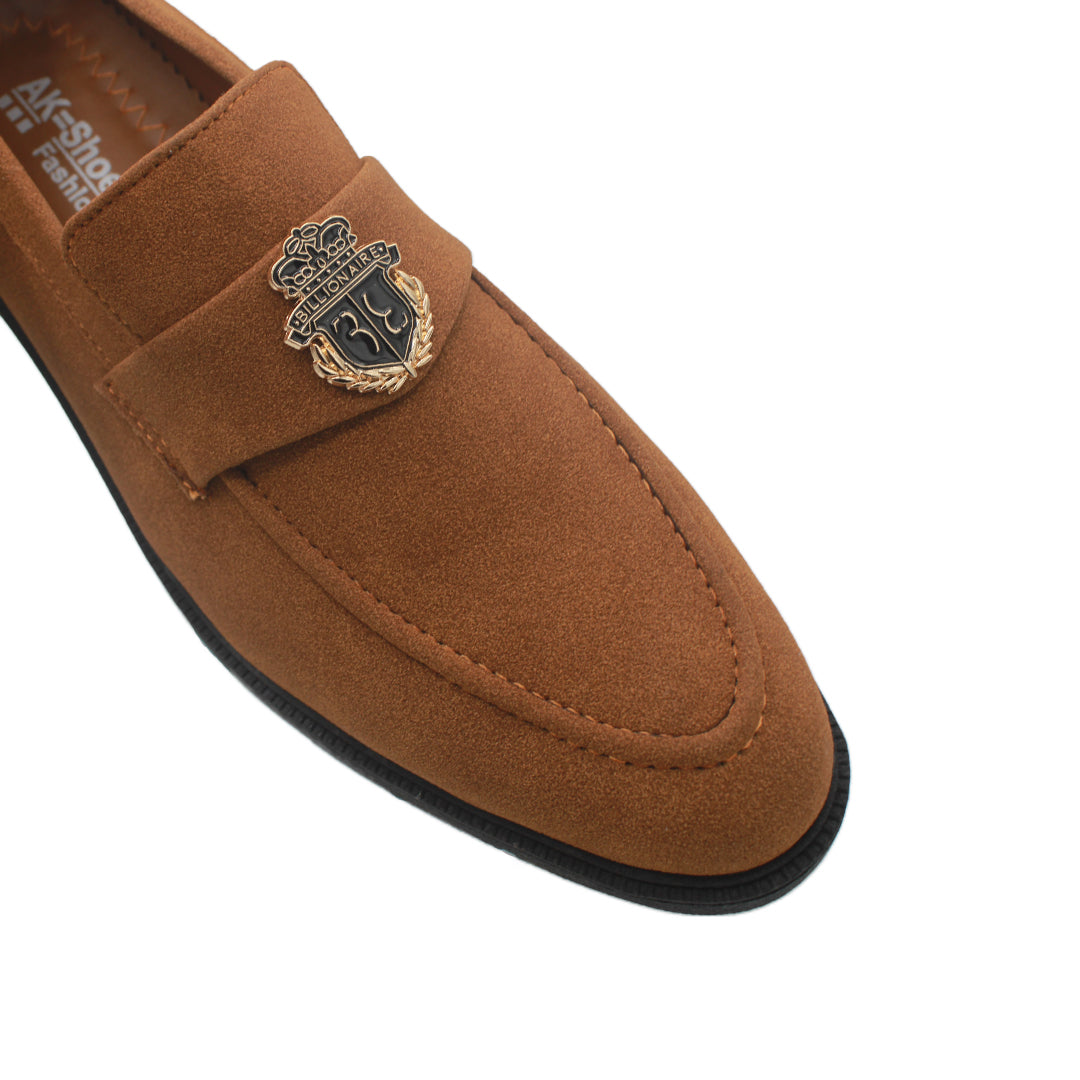 Mustard Suede Loafers SV-334