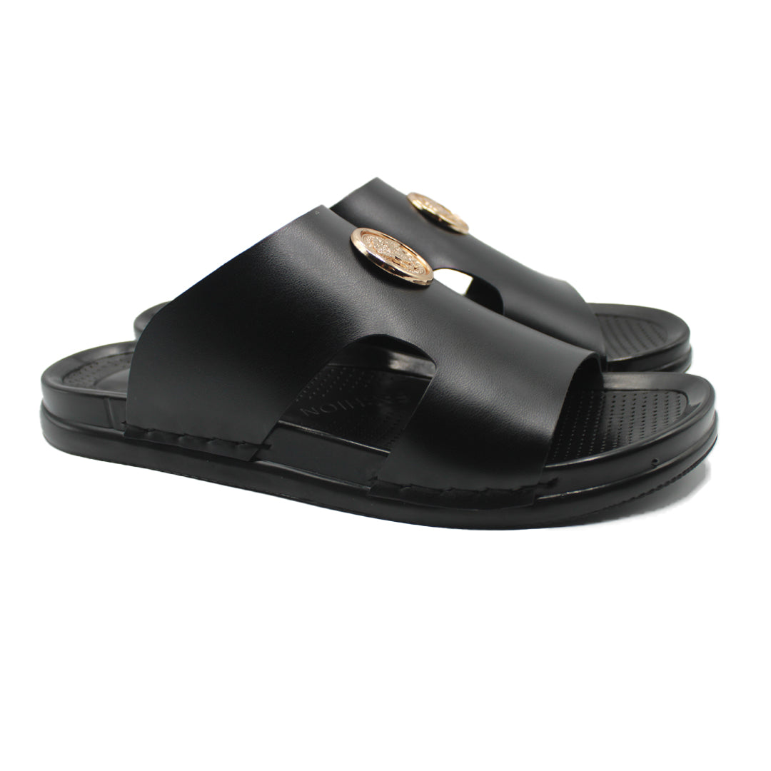 Black Slippers for Men SV-302