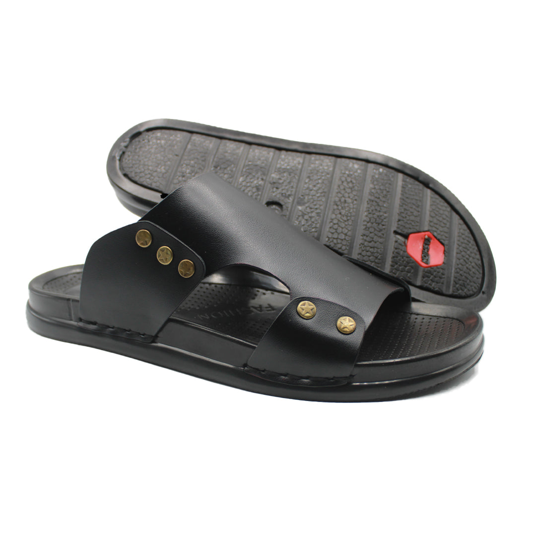 Black Slippers for Men SV-301