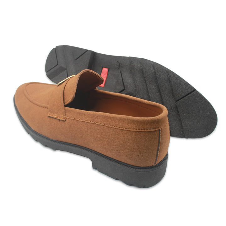 Mustard Suede Loafers SV-334