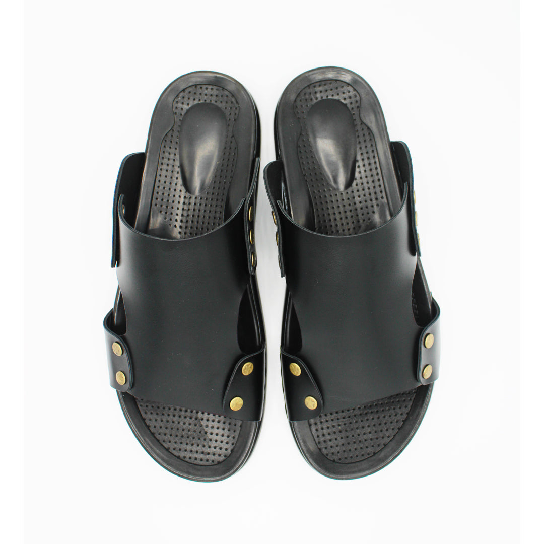 Black Slippers for Men SV-301