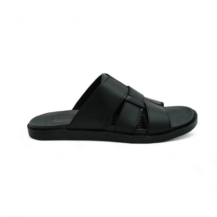 Men Black Chappal SV-011