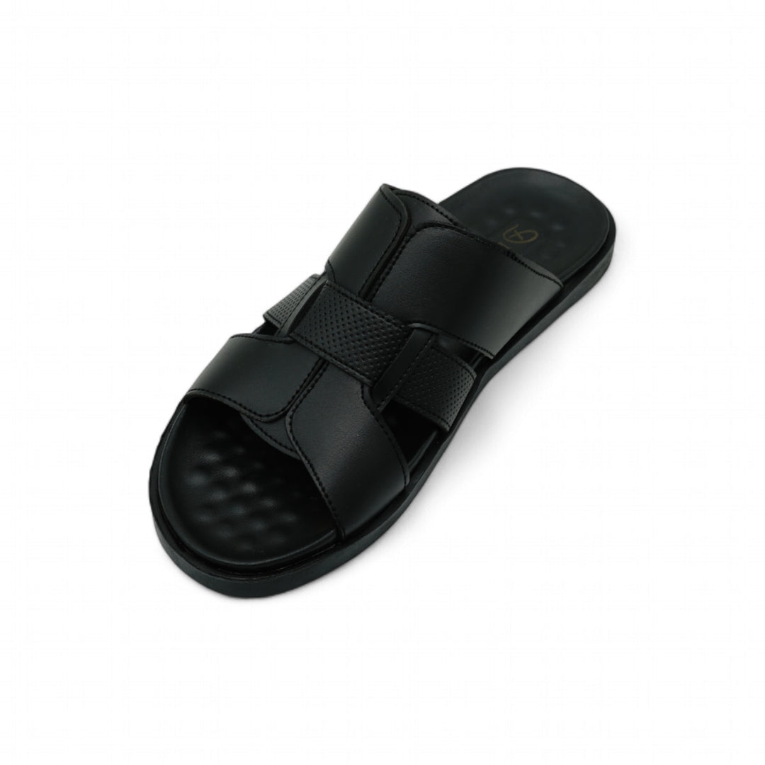 Men Black Chappal SV-011