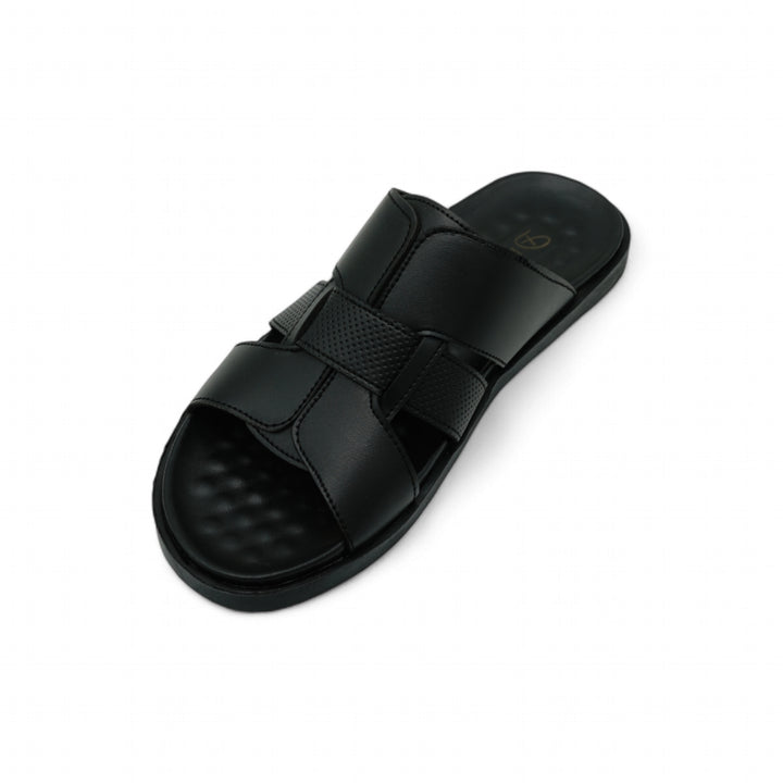 Men Black Chappal SV-011